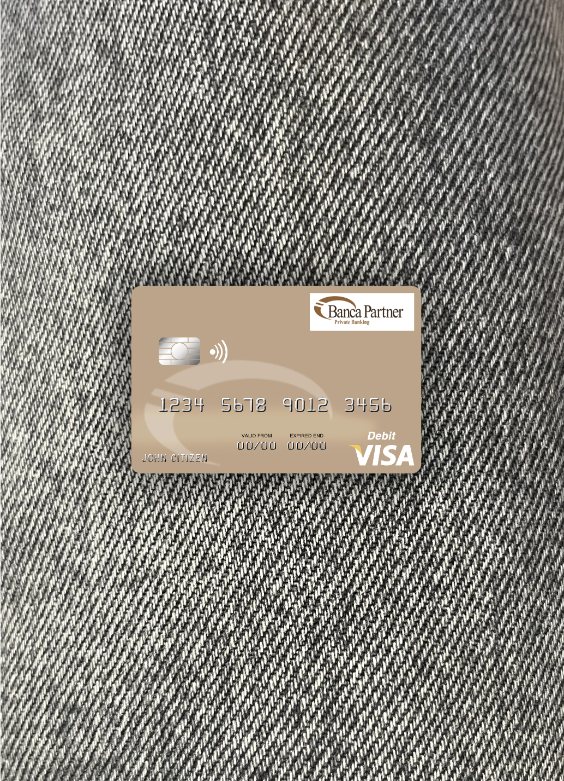 Download San Marino Banca Partner visa debit card photolook front Photoshop template